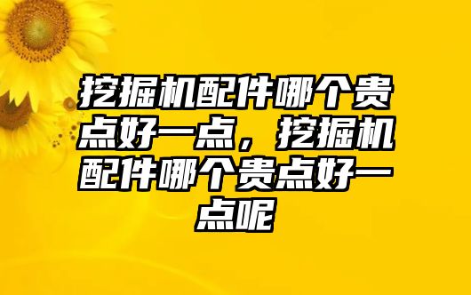 挖掘機配件哪個貴點好一點，挖掘機配件哪個貴點好一點呢