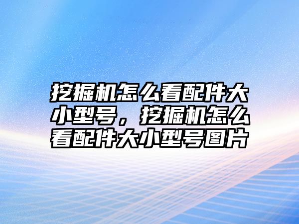 挖掘機怎么看配件大小型號，挖掘機怎么看配件大小型號圖片