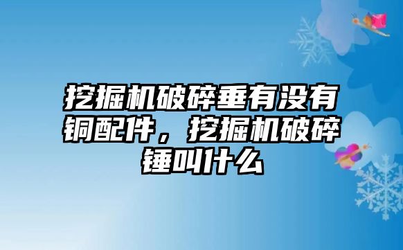 挖掘機(jī)破碎垂有沒(méi)有銅配件，挖掘機(jī)破碎錘叫什么