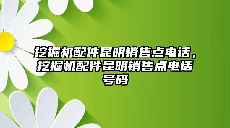 挖掘機(jī)配件昆明銷(xiāo)售點(diǎn)電話，挖掘機(jī)配件昆明銷(xiāo)售點(diǎn)電話號(hào)碼