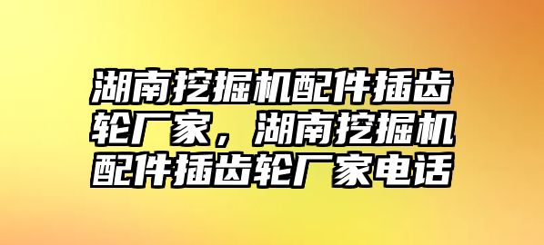 湖南挖掘機(jī)配件插齒輪廠家，湖南挖掘機(jī)配件插齒輪廠家電話