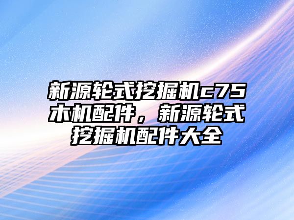 新源輪式挖掘機(jī)c75木機(jī)配件，新源輪式挖掘機(jī)配件大全