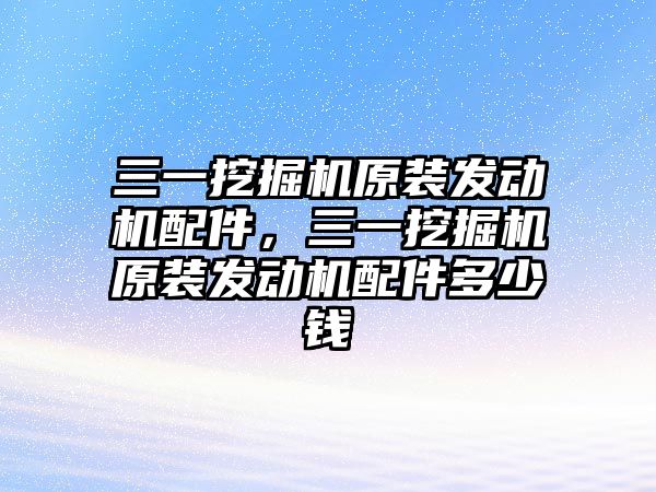 三一挖掘機原裝發(fā)動機配件，三一挖掘機原裝發(fā)動機配件多少錢