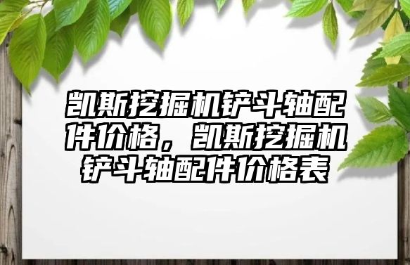 凱斯挖掘機(jī)鏟斗軸配件價格，凱斯挖掘機(jī)鏟斗軸配件價格表