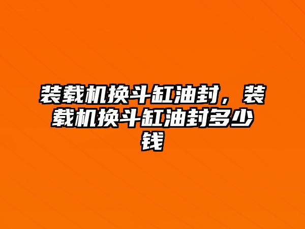 裝載機(jī)換斗缸油封，裝載機(jī)換斗缸油封多少錢