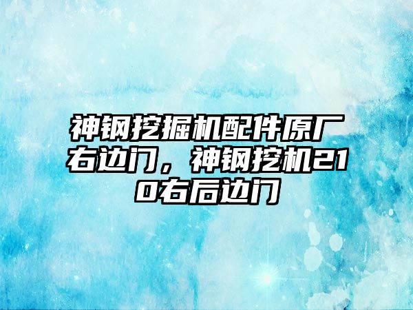 神鋼挖掘機配件原廠右邊門，神鋼挖機210右后邊門