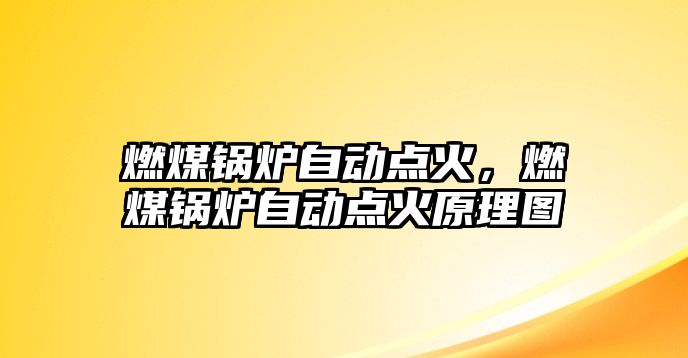 燃煤鍋爐自動點火，燃煤鍋爐自動點火原理圖