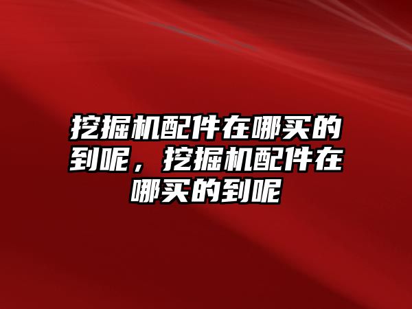 挖掘機配件在哪買的到呢，挖掘機配件在哪買的到呢