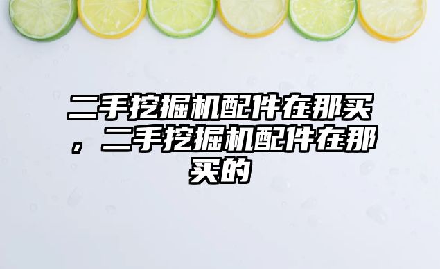 二手挖掘機配件在那買，二手挖掘機配件在那買的