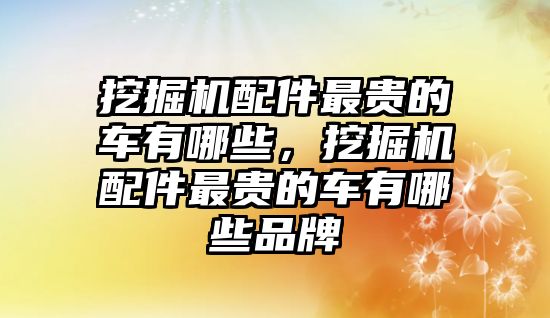 挖掘機(jī)配件最貴的車有哪些，挖掘機(jī)配件最貴的車有哪些品牌