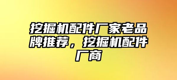 挖掘機(jī)配件廠家老品牌推薦，挖掘機(jī)配件廠商