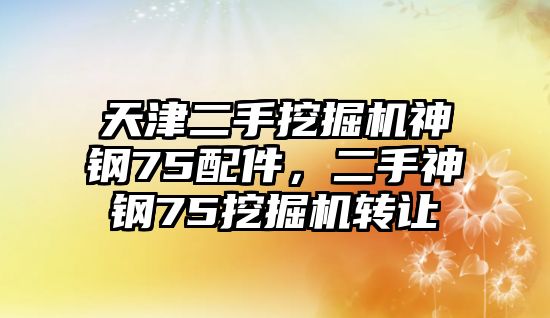 天津二手挖掘機(jī)神鋼75配件，二手神鋼75挖掘機(jī)轉(zhuǎn)讓