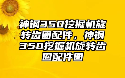 神鋼350挖掘機旋轉齒圈配件，神鋼350挖掘機旋轉齒圈配件圖