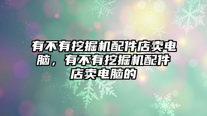 有不有挖掘機(jī)配件店賣電腦，有不有挖掘機(jī)配件店賣電腦的