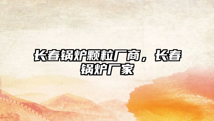 長(zhǎng)春鍋爐顆粒廠商，長(zhǎng)春鍋爐廠家