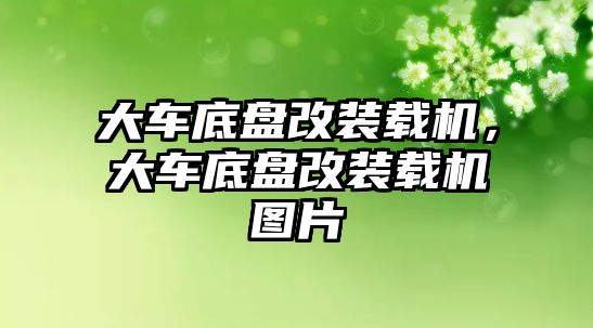 大車底盤改裝載機，大車底盤改裝載機圖片