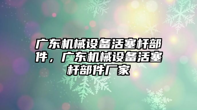 廣東機械設備活塞桿部件，廣東機械設備活塞桿部件廠家