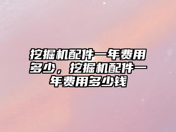 挖掘機配件一年費用多少，挖掘機配件一年費用多少錢