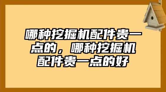 哪種挖掘機(jī)配件貴一點(diǎn)的，哪種挖掘機(jī)配件貴一點(diǎn)的好