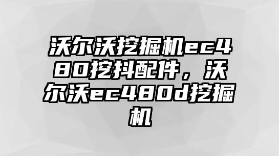 沃爾沃挖掘機ec480挖抖配件，沃爾沃ec480d挖掘機