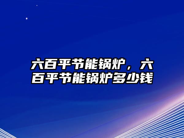 六百平節(jié)能鍋爐，六百平節(jié)能鍋爐多少錢