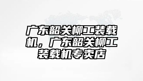 廣東韶關(guān)柳工裝載機，廣東韶關(guān)柳工裝載機專賣店