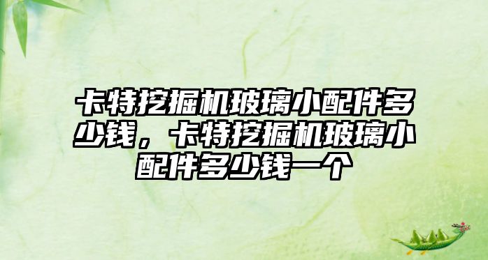 卡特挖掘機玻璃小配件多少錢，卡特挖掘機玻璃小配件多少錢一個