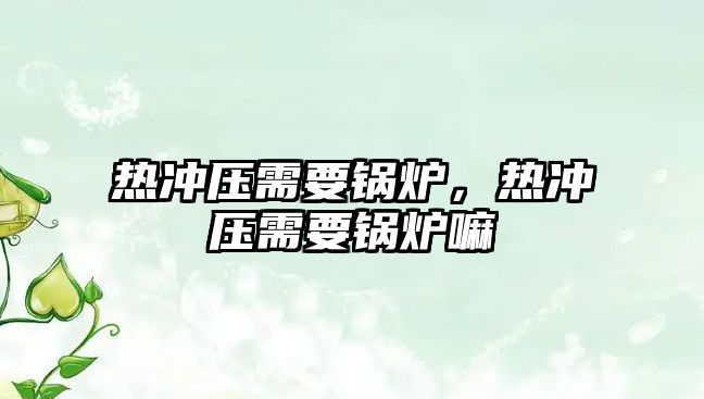 熱沖壓需要鍋爐，熱沖壓需要鍋爐嘛