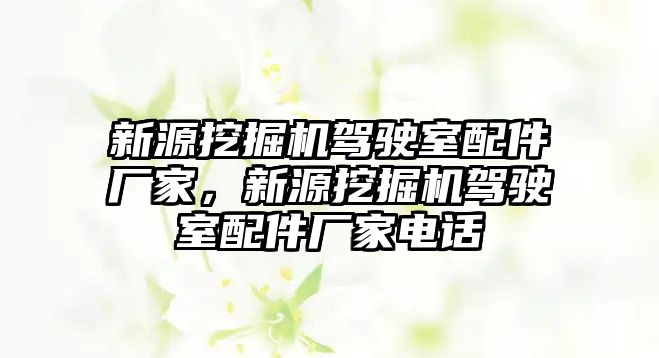 新源挖掘機駕駛室配件廠家，新源挖掘機駕駛室配件廠家電話