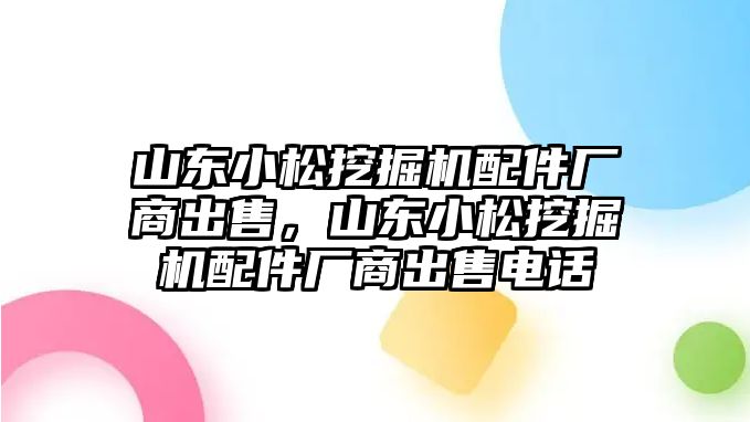 山東小松挖掘機配件廠商出售，山東小松挖掘機配件廠商出售電話