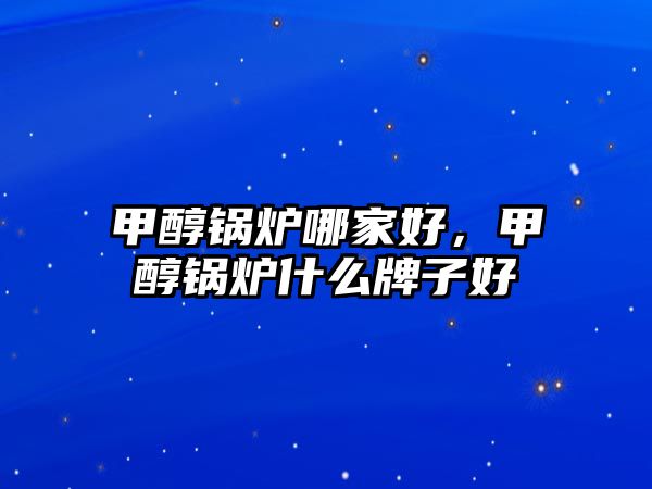 甲醇鍋爐哪家好，甲醇鍋爐什么牌子好