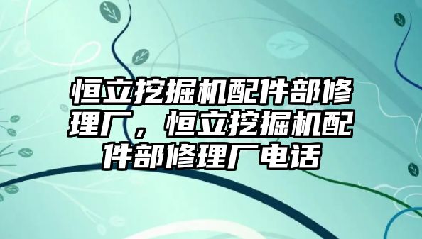 恒立挖掘機(jī)配件部修理廠，恒立挖掘機(jī)配件部修理廠電話