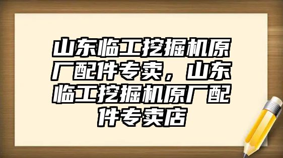 山東臨工挖掘機原廠配件專賣，山東臨工挖掘機原廠配件專賣店