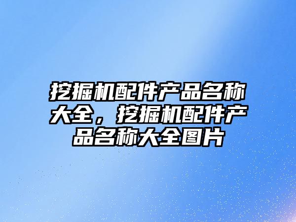 挖掘機配件產品名稱大全，挖掘機配件產品名稱大全圖片