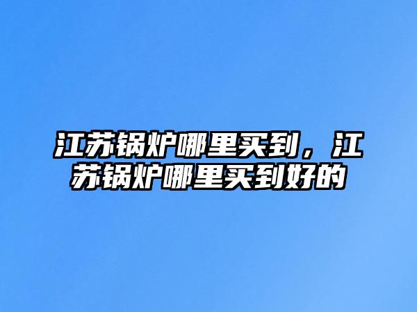 江蘇鍋爐哪里買到，江蘇鍋爐哪里買到好的