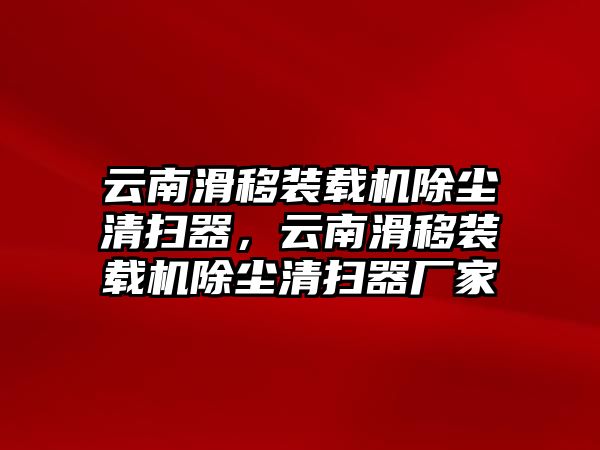 云南滑移裝載機除塵清掃器，云南滑移裝載機除塵清掃器廠家