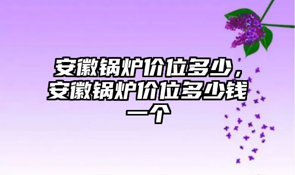 安徽鍋爐價(jià)位多少，安徽鍋爐價(jià)位多少錢一個(gè)