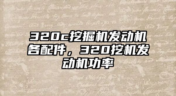 320c挖掘機發(fā)動機各配件，320挖機發(fā)動機功率