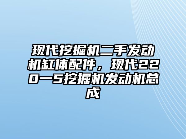 現(xiàn)代挖掘機(jī)二手發(fā)動(dòng)機(jī)缸體配件，現(xiàn)代220一5挖掘機(jī)發(fā)動(dòng)機(jī)總成