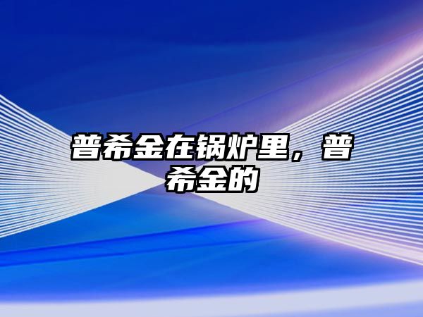 普希金在鍋爐里，普希金的