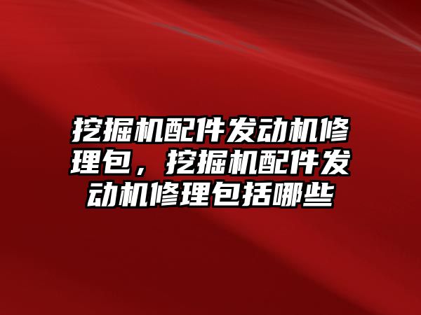 挖掘機配件發(fā)動機修理包，挖掘機配件發(fā)動機修理包括哪些