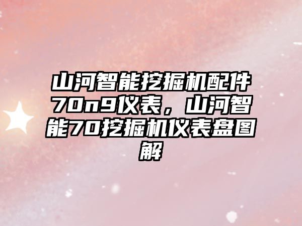 山河智能挖掘機(jī)配件70n9儀表，山河智能70挖掘機(jī)儀表盤(pán)圖解