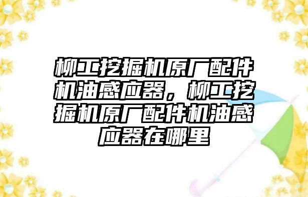 柳工挖掘機原廠配件機油感應(yīng)器，柳工挖掘機原廠配件機油感應(yīng)器在哪里