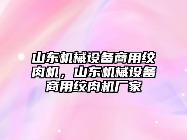 山東機(jī)械設(shè)備商用絞肉機(jī)，山東機(jī)械設(shè)備商用絞肉機(jī)廠家