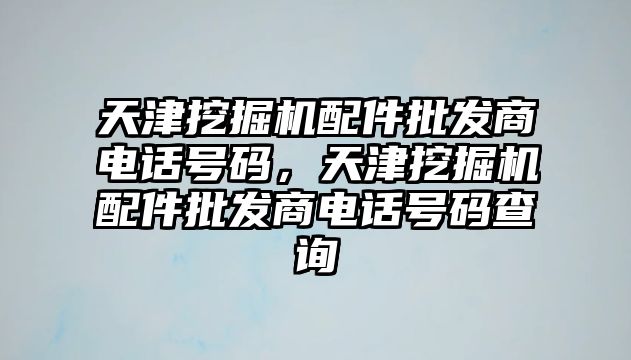 天津挖掘機配件批發(fā)商電話號碼，天津挖掘機配件批發(fā)商電話號碼查詢