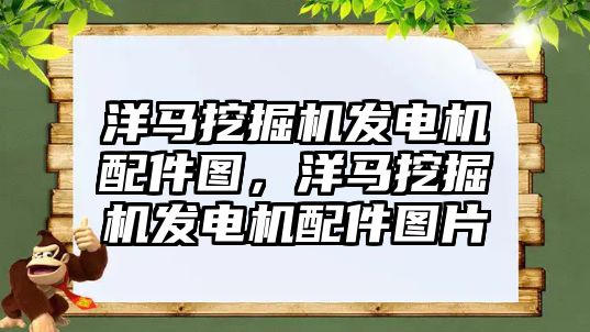 洋馬挖掘機發(fā)電機配件圖，洋馬挖掘機發(fā)電機配件圖片