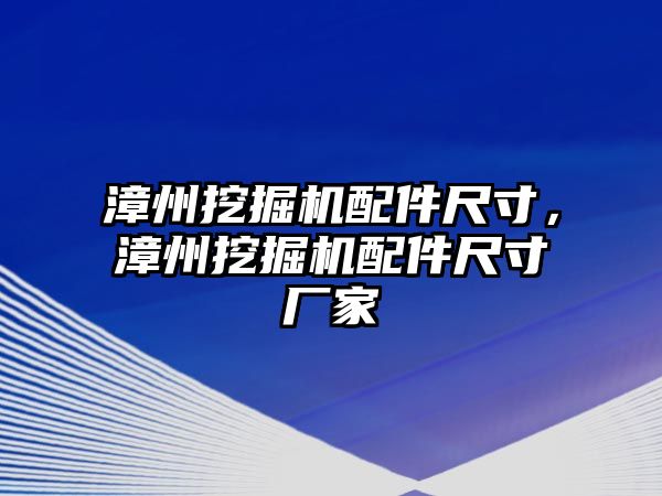 漳州挖掘機配件尺寸，漳州挖掘機配件尺寸廠家