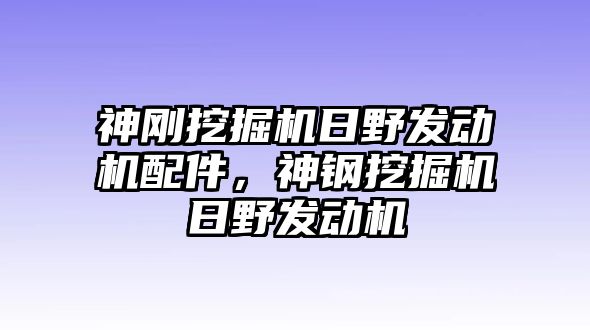 神剛挖掘機日野發(fā)動機配件，神鋼挖掘機日野發(fā)動機