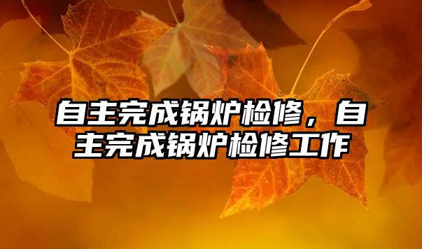 自主完成鍋爐檢修，自主完成鍋爐檢修工作