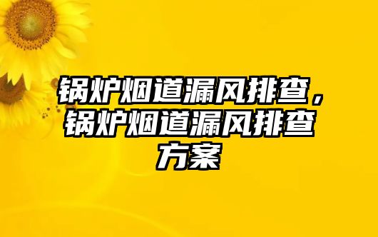 鍋爐煙道漏風(fēng)排查，鍋爐煙道漏風(fēng)排查方案